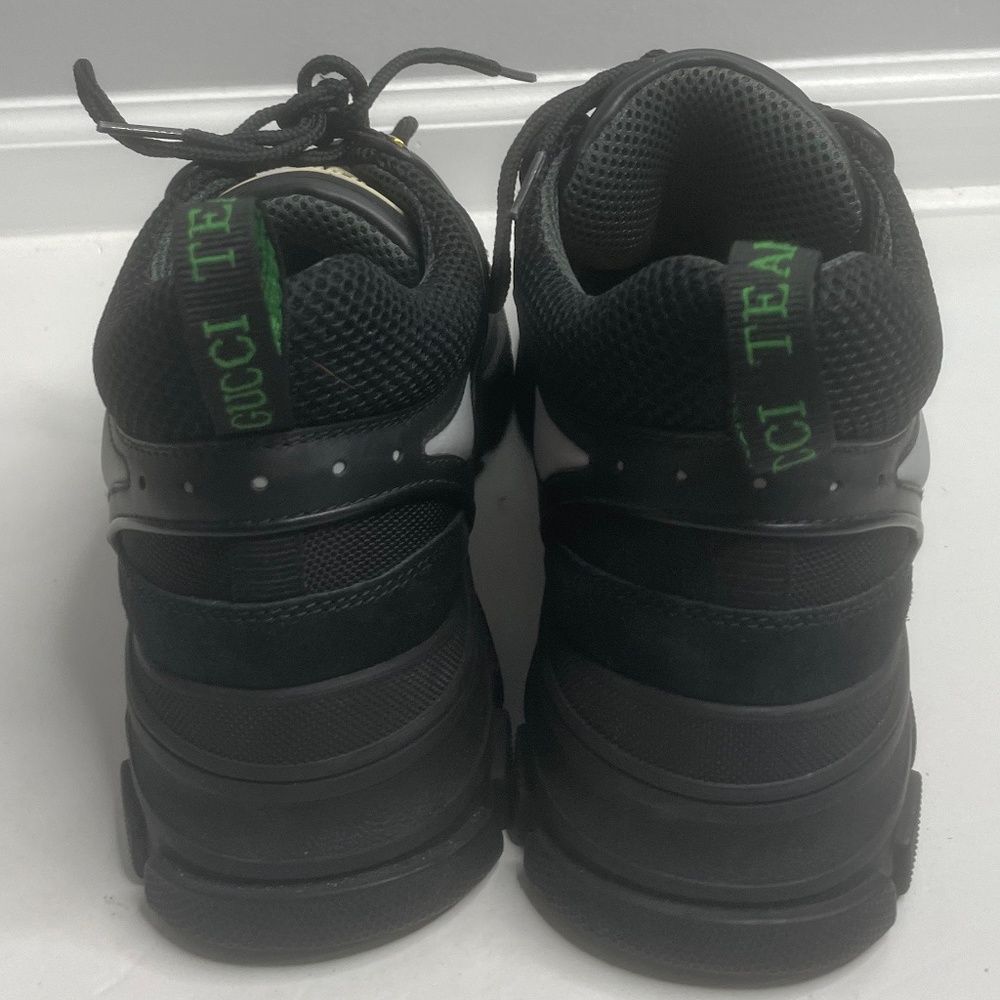 Gucci Team Flashtrek Black Lace up Hiking Sneakers Size 9.5 Italy - Picture 9 of 15